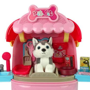 ست اسباب بازی مراقبت از سگ خانگی چمدانی Pet dog care set 2in1 -اسباب بازی